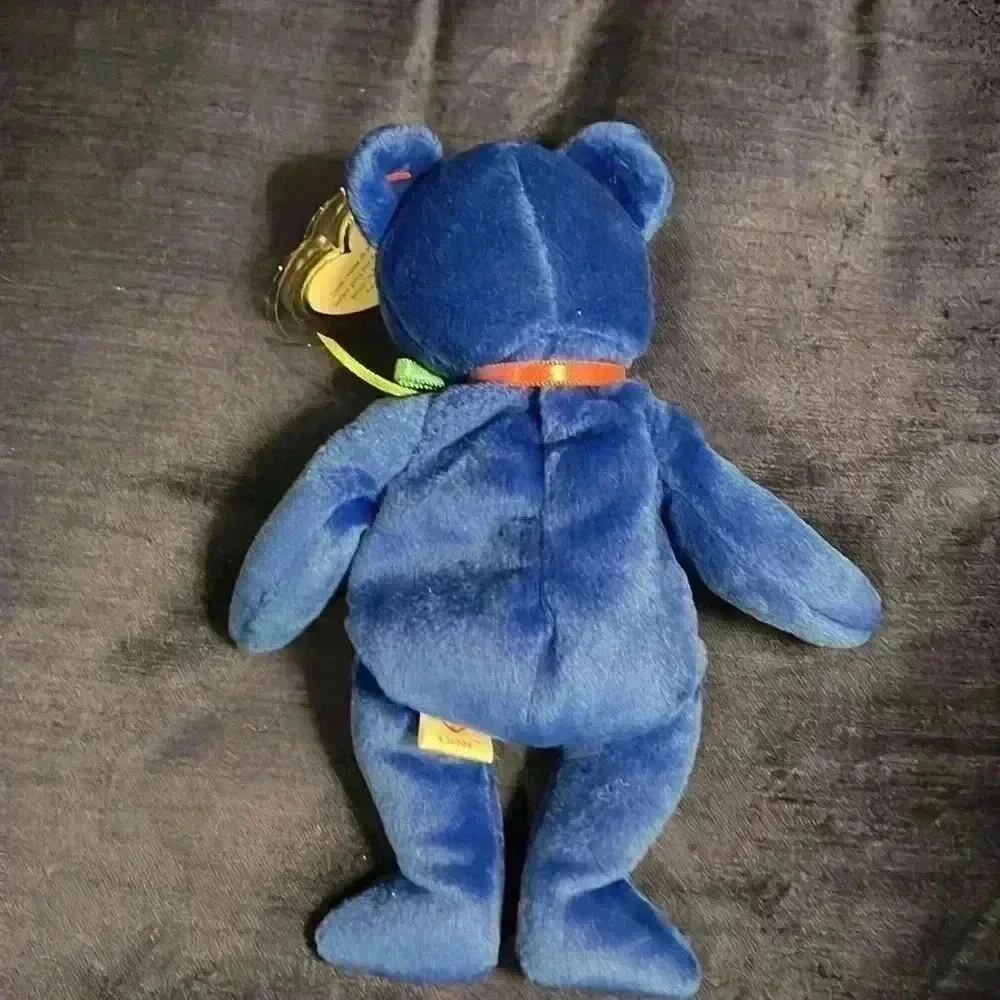 1998 Clubby the bear Ty Beanie Baby, with errors